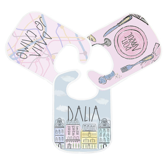 SET DE 3 BABEROS TOWN HOUSES