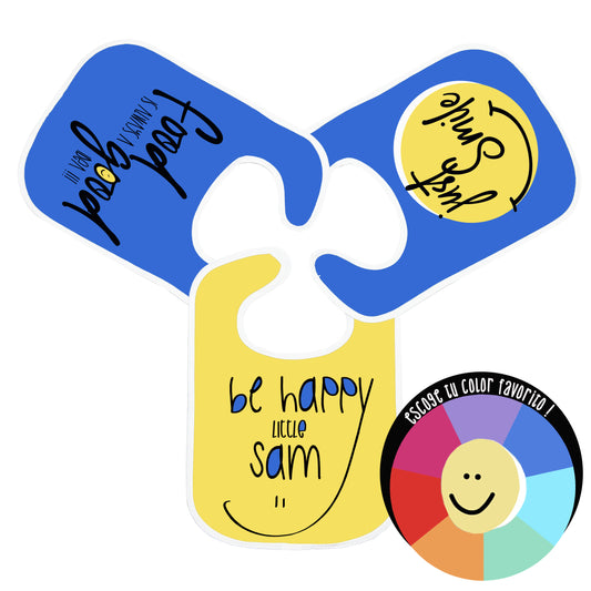 SET DE 3 BABEROS SMILEY