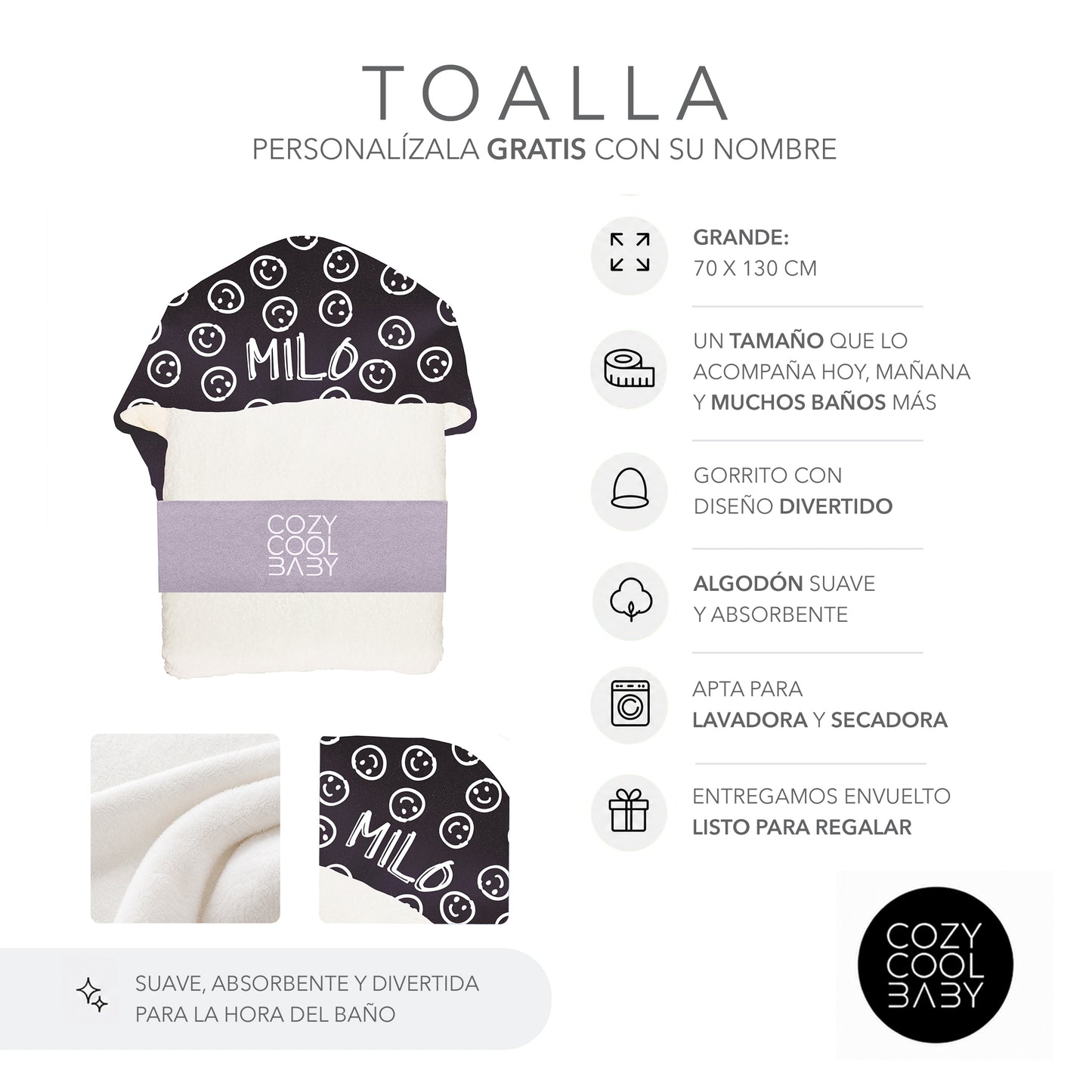 TOALLA BLACK&WHITE