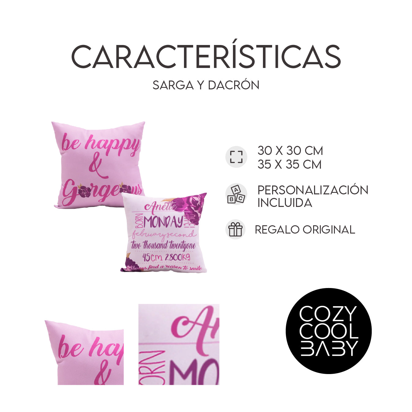 SET DE 2 COJINES BEAUTIFUL