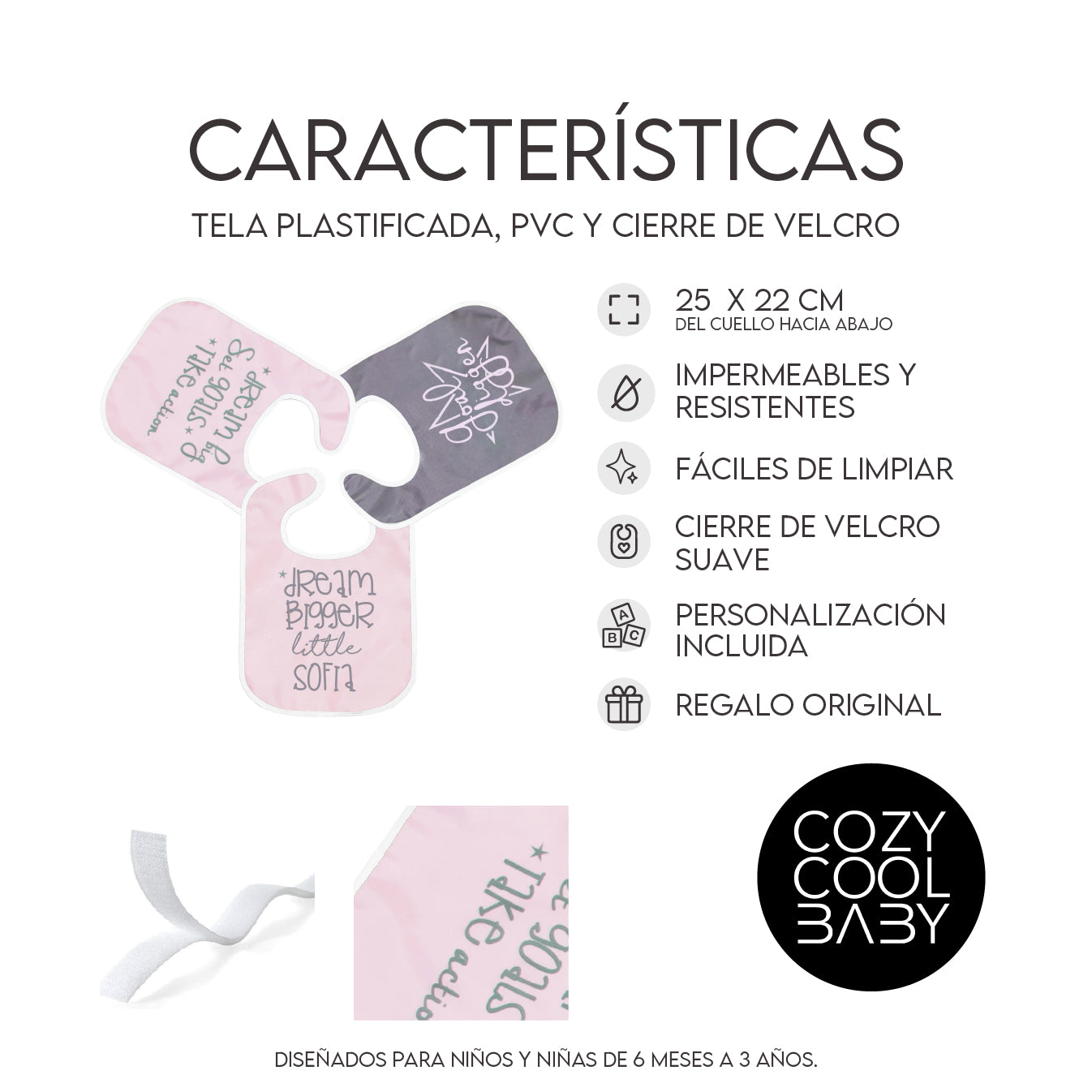 SET DE 3 BABEROS GOALS