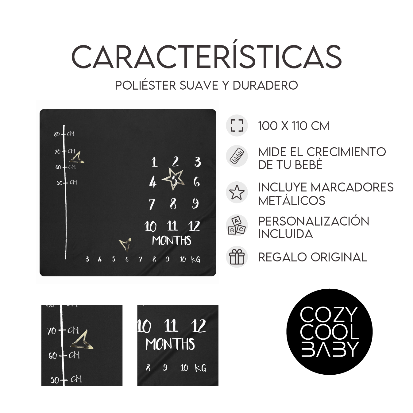 Monthly Blanket BLACK&WHITE