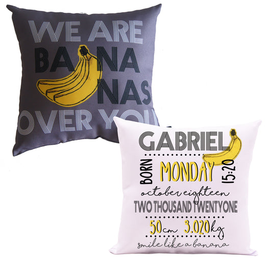 SET DE 2 COJINES BANANAS