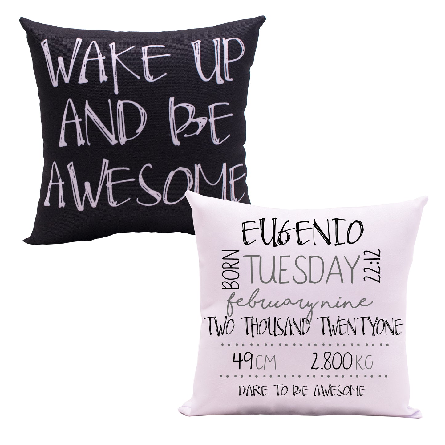 SET DE 2 COJINES BLACK&WHITE