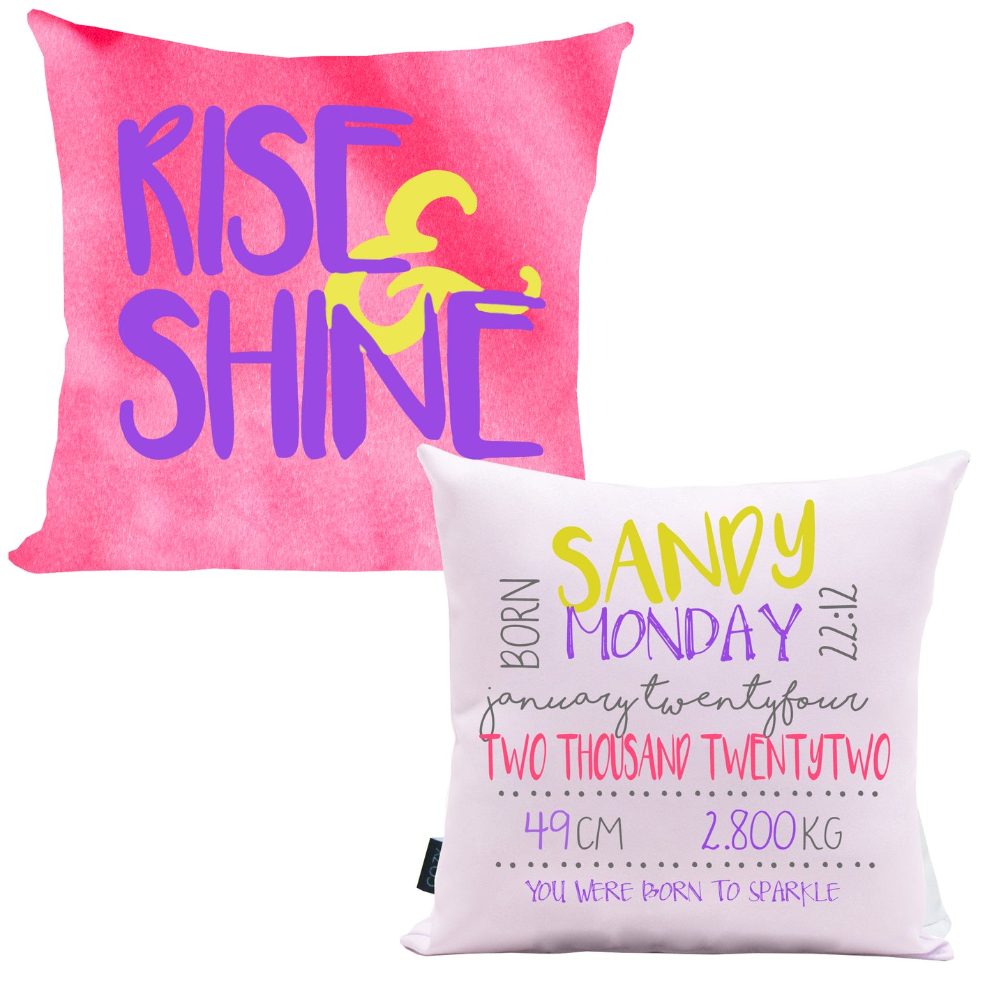 SET DE 2 COJINES NEON