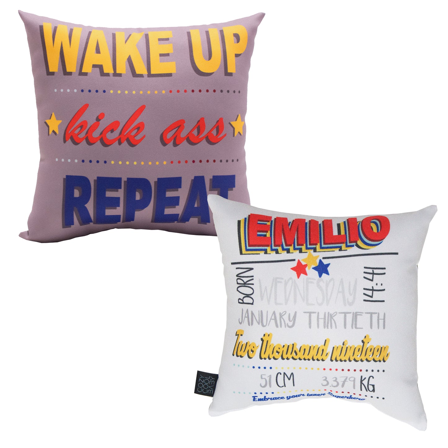 SET DE 2 COJINES SUPERHEROE