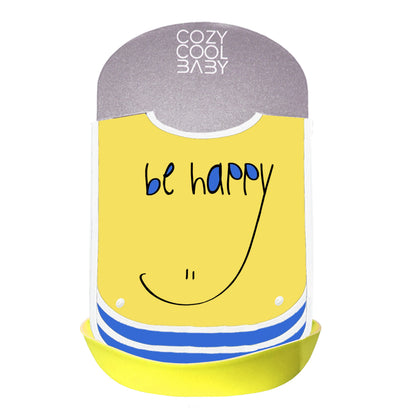 SET DE 3  BABEROS SMILEY - SMILE
