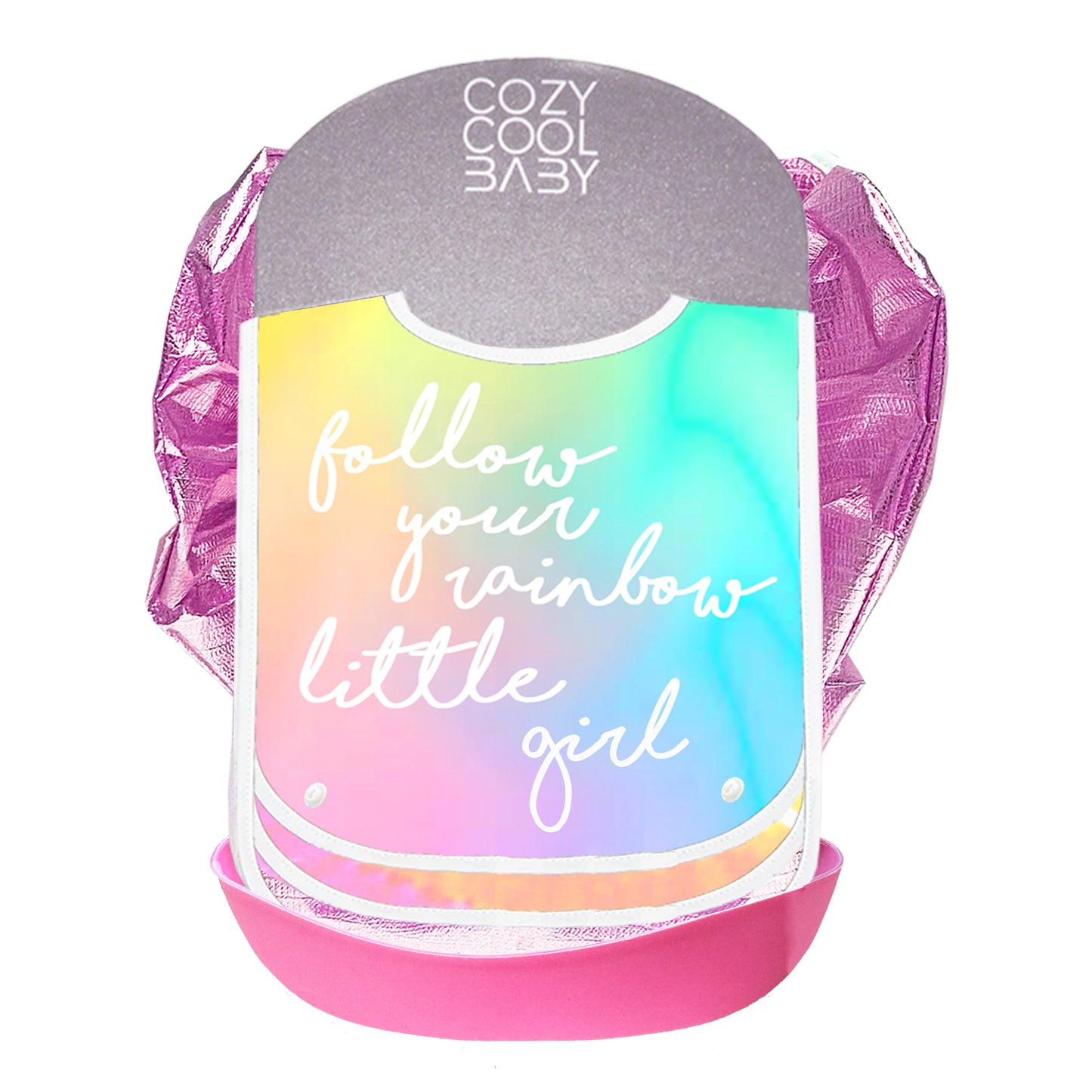 SET DE 3  BABEROS TIE DYE - GIRL