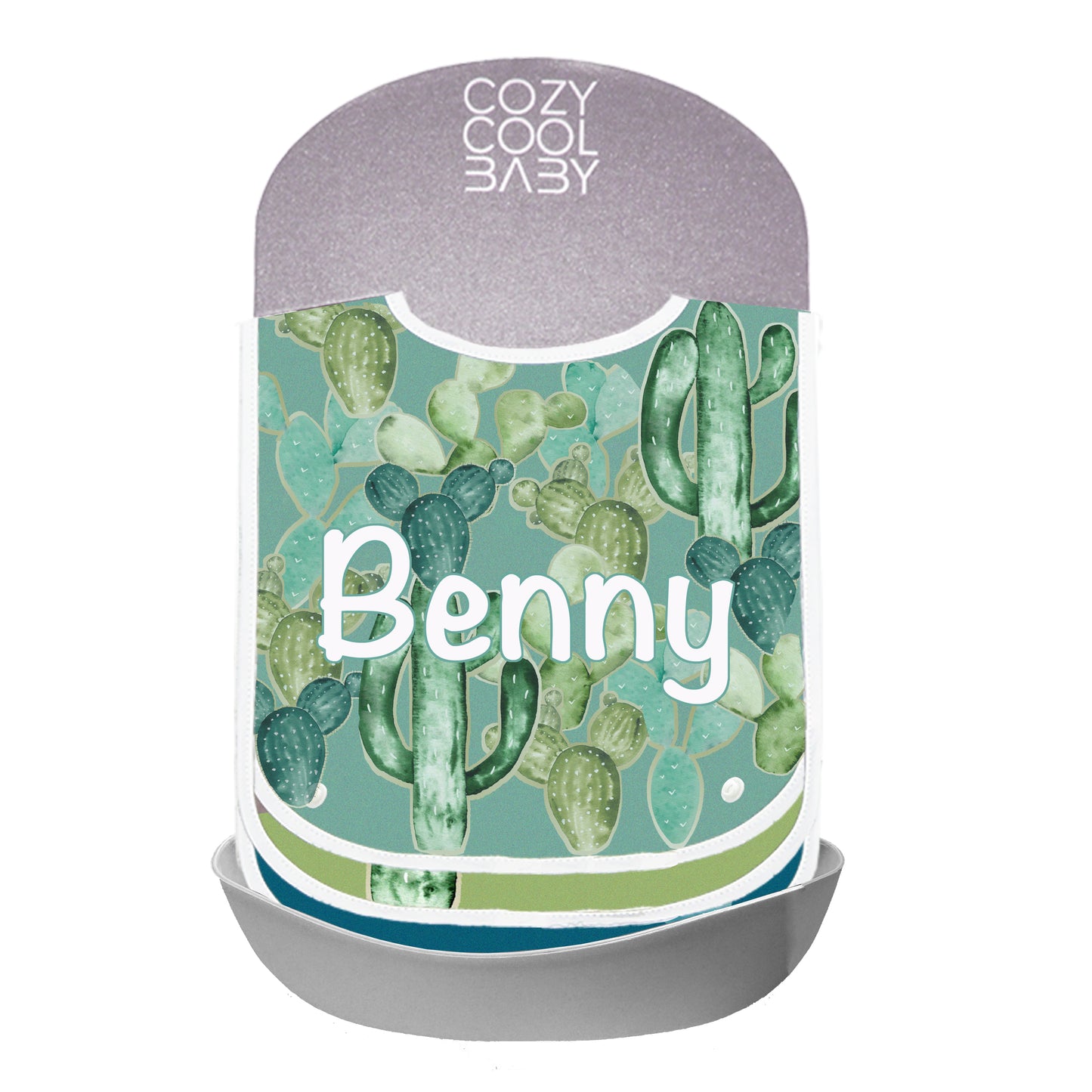 SET DE 3 BABEROS CACTUS