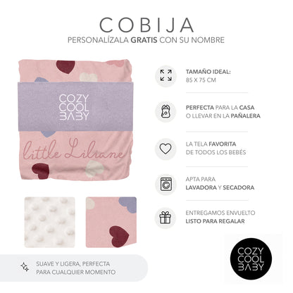 COBIJA CORAZONES