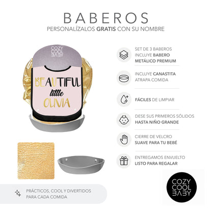 SET DE 3 BABEROS CLASSY