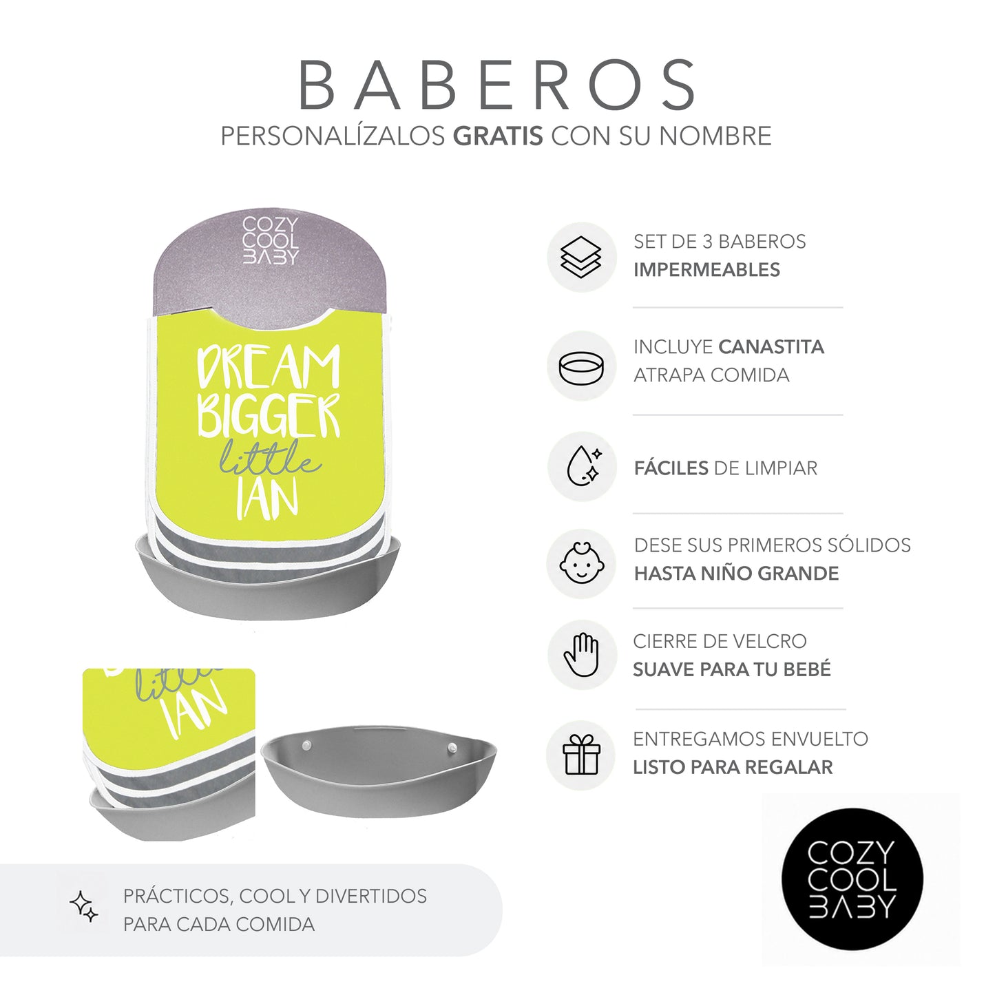 SET DE 3 BABEROS DREAMS