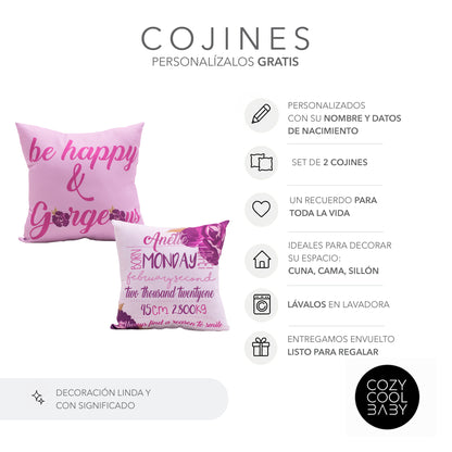 SET DE 2 COJINES BEAUTIFUL
