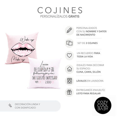 SET DE 2 COJINES FASHION