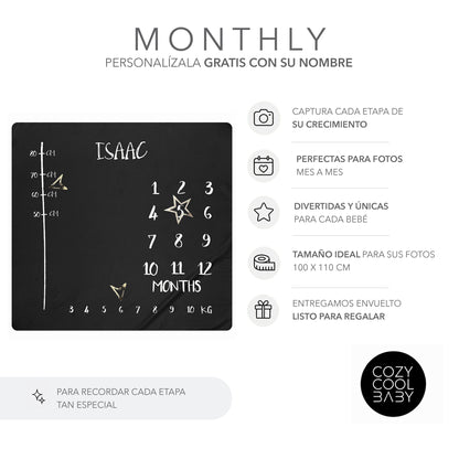 Monthly Blanket BLACK&WHITE