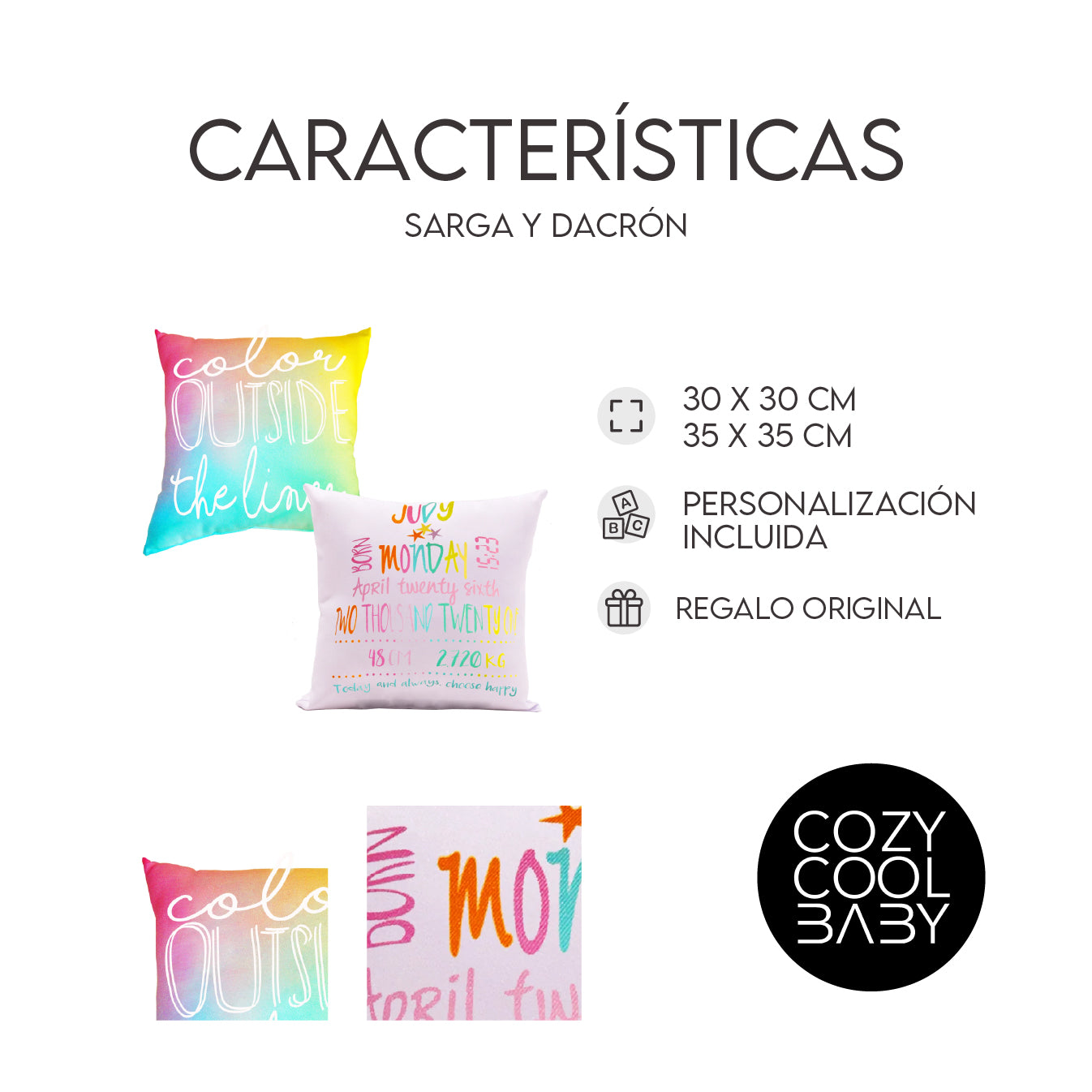 SET DE 2 COJINES TIE DYE