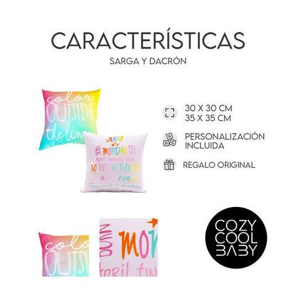 SET DE 2 COJINES TIE DYE