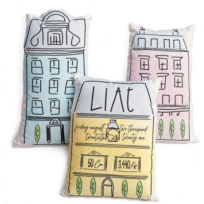 SET DE 3 COJINES TOWN HOUSES