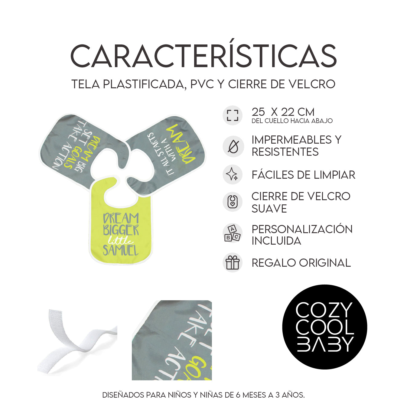 SET DE 3 BABEROS DREAMS