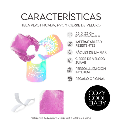 SET DE 3  BABEROS TIE DYE