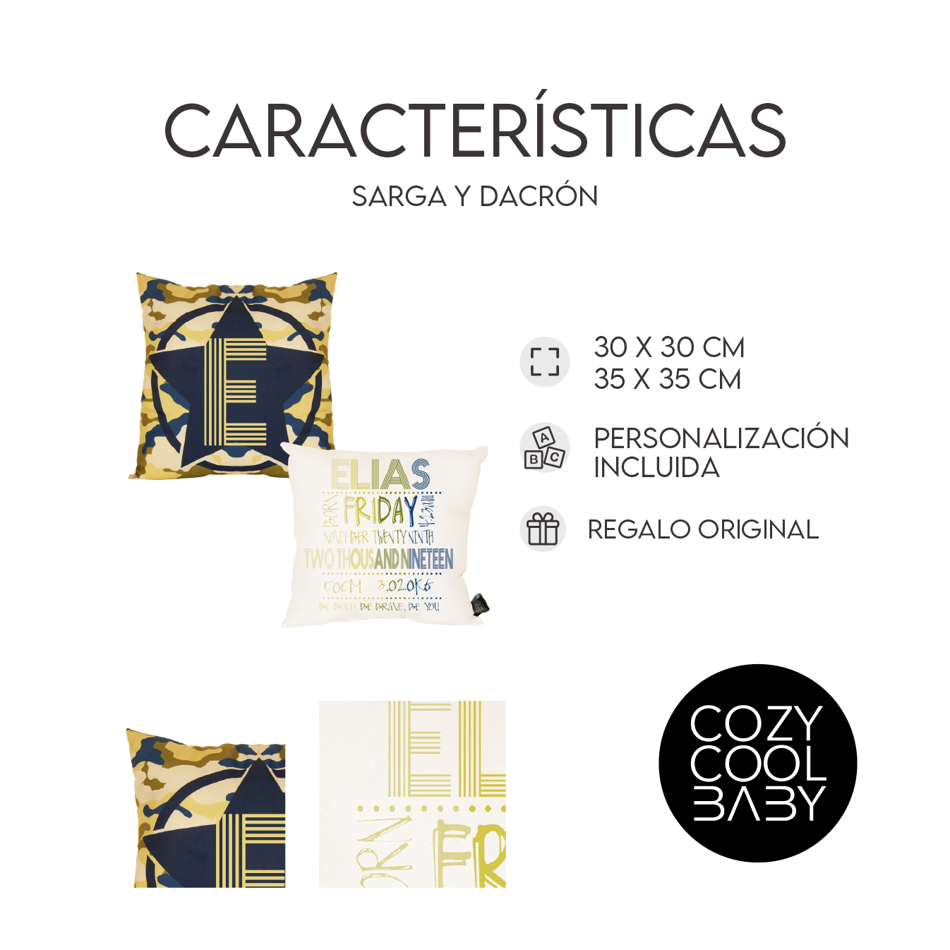 SET DE 2 COJINES CAMOU