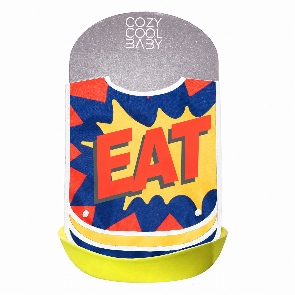 SET DE 3  BABEROS SUPERHEROE - EAT