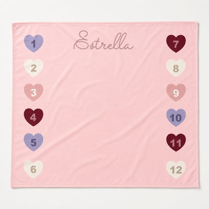 Monthly Blanket CORAZONES
