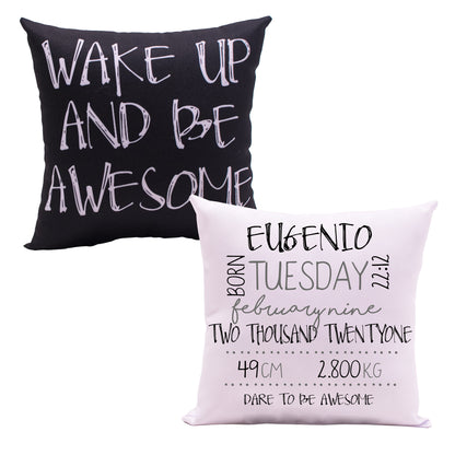 SET DE 2 COJINES BLACK&WHITE