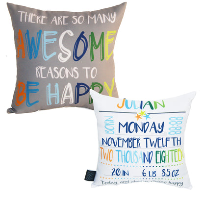 SET DE 2 COJINES HAPPY